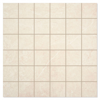 Marmor Klinker Firenze Crema Mat 30x30 5x5 Cm Hill Ceramic